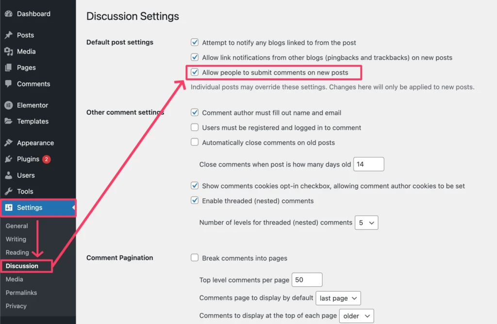 วิธีปิด Comment ใน WordPress (ให้ติ๊กออกนะ)